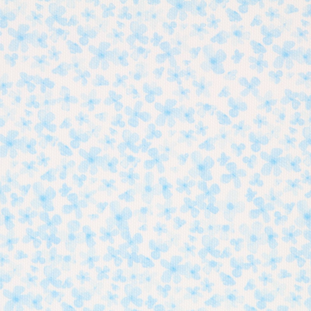 Piquê Flores Azul - Ribes y Casals