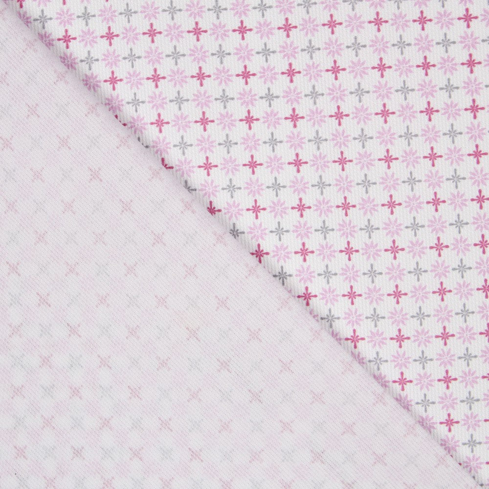 Piquê Geométrico Rosa - Ribes y Casals