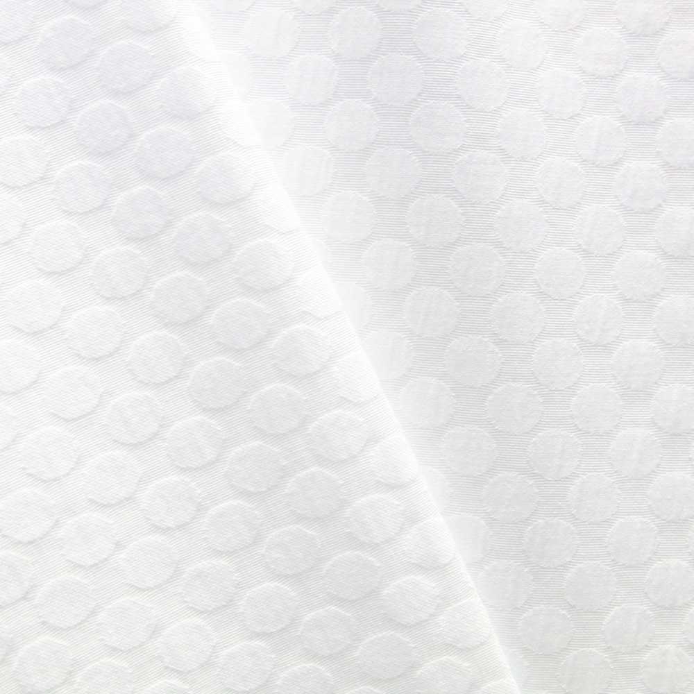 Tecido Piqué Jacquard Elípse Blanco - Ribes y Casals