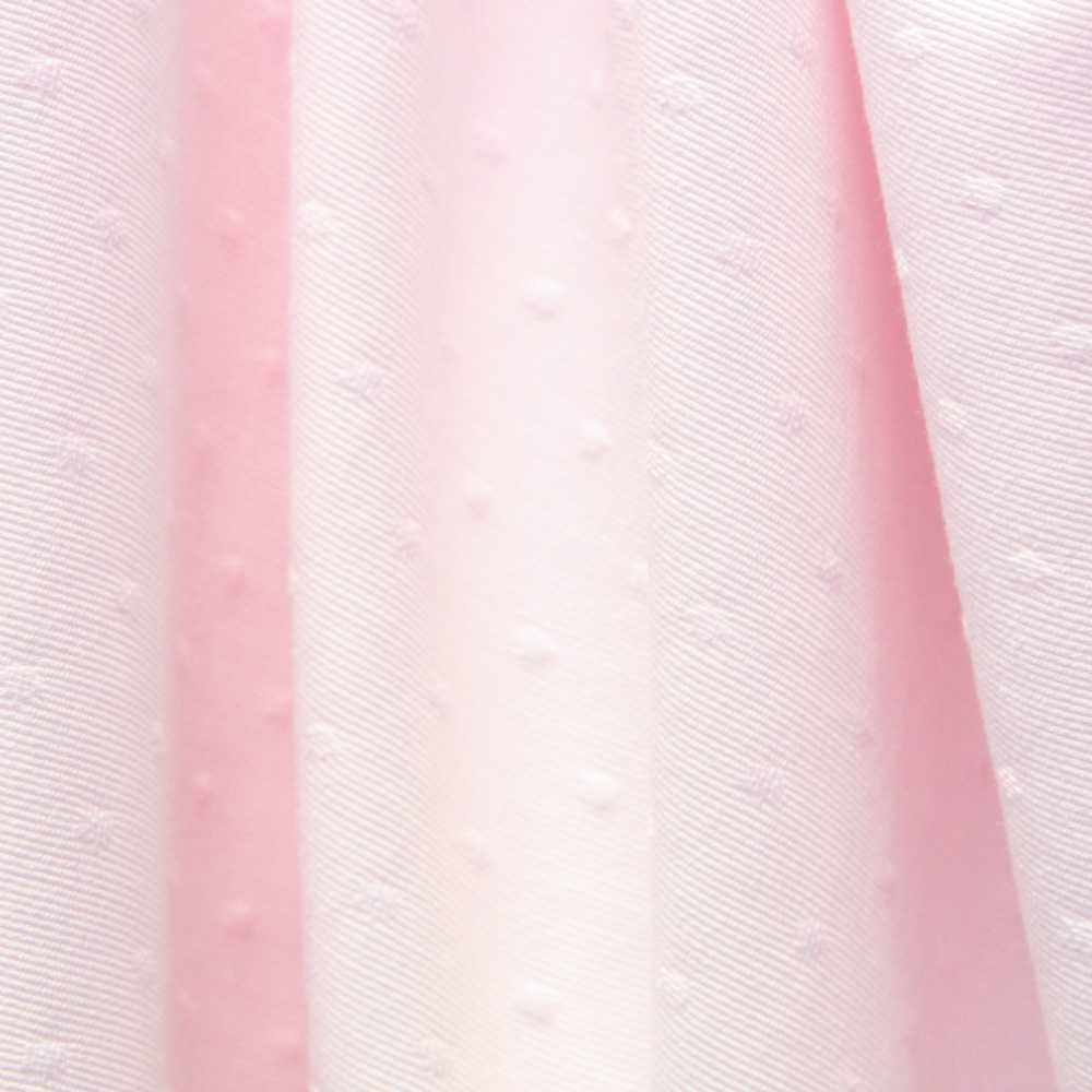 Tecido Piqué Jacquard Plumeti Rosa - Ribes y Casals