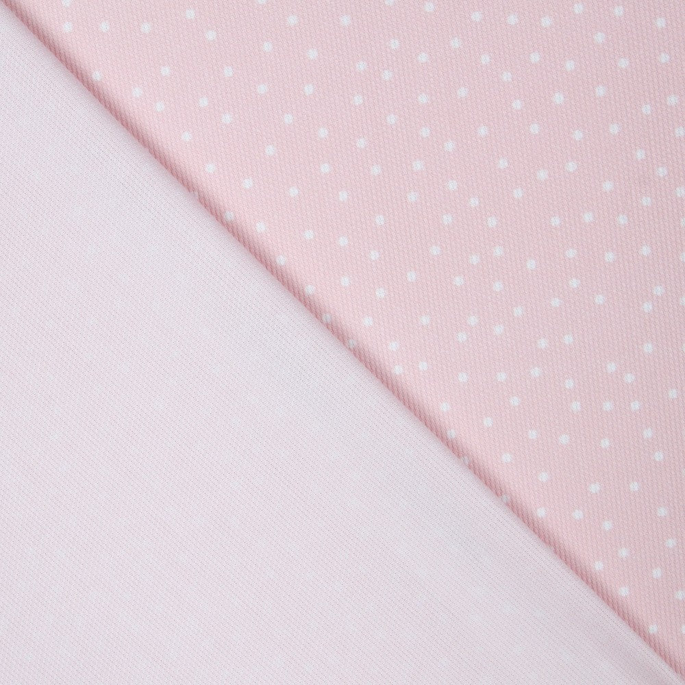 Piquê Bolinhas Fundo Rosa - Ribes y Casals