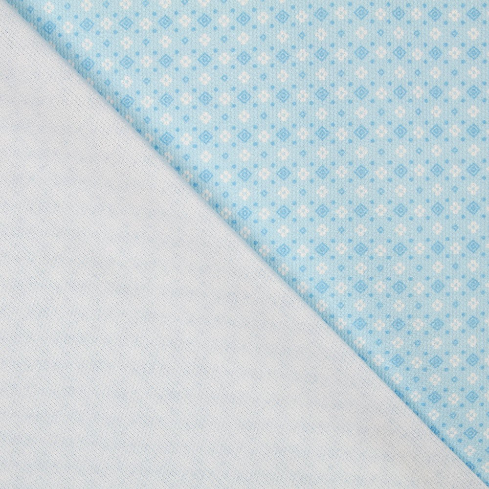 Piquê Mosaico Azul - Ribes y Casals