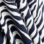 Piqué Poliéster Cebra Marino - Ribes y Casals