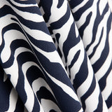 Piqué Poliéster Cebra Marino - Ribes y Casals