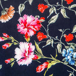 Teia Spandex Palmeras Azul Escuro - Ribes y Casals