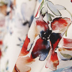 Tecido Elástano Floral Cru - Ribes y Casals