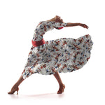 Tecido Elástano Floral Cru - Ribes y Casals