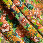 Poliéster Liso Pintura  Flores - Ribes y Casals