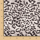 Cetim Poliéster Leopardo Cinzento - Ribes y Casals