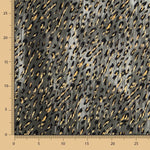 Poliéster Liso Leopardo Cinza - Ribes y Casals