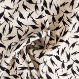 Tecido Poliester Traços Pretos - Ribes y Casals