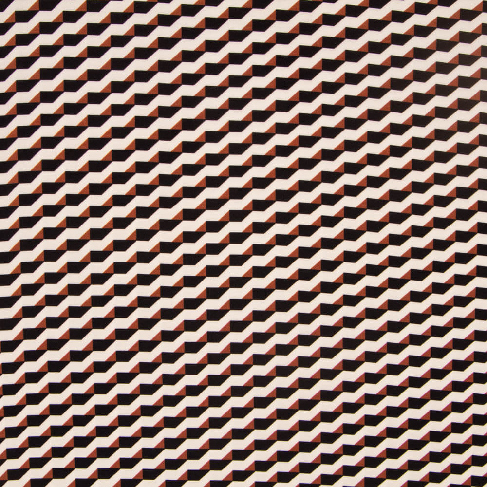 Poliéster Liso Geo Castanho - Ribes y Casals