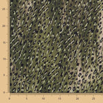 Poliéster Liso Leopardo Verde - Ribes y Casals