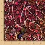 Liso Spandex Poliéster Caxemira Vermelho - Ribes y Casals