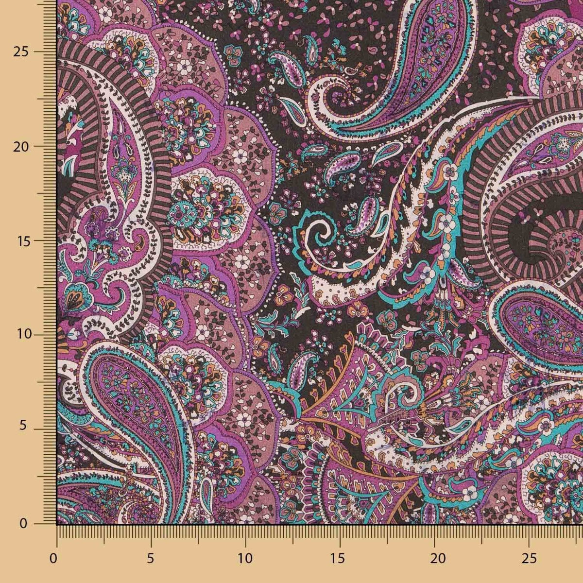 Poliéster Liso Spandex Viscose Caxemira Buganvília - Ribes y Casals