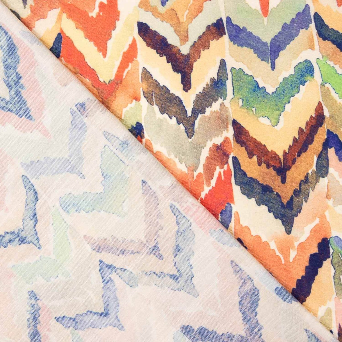 Retal Viscosa Zigzag Acuarela 160x145 cms - Ribes y Casals