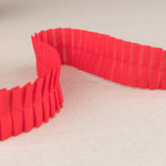 Plissado Poliéster Vermelho 30mm - Ribes y Casals