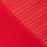 Plissado Chiffon Poliéster Vermelho - Ribes y Casals