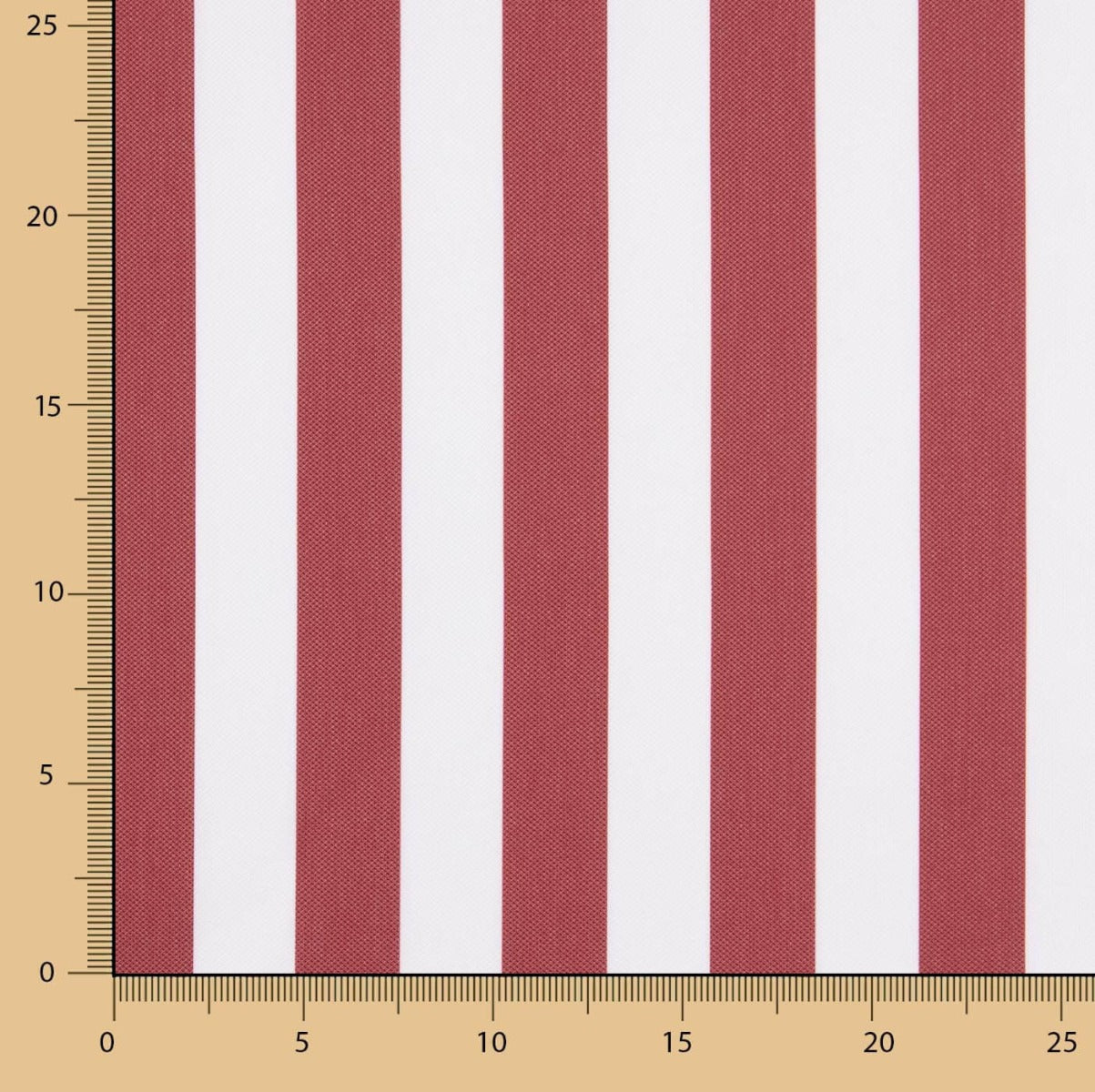 Plana Poliéster Listrada Vermelha - Ribes y Casals