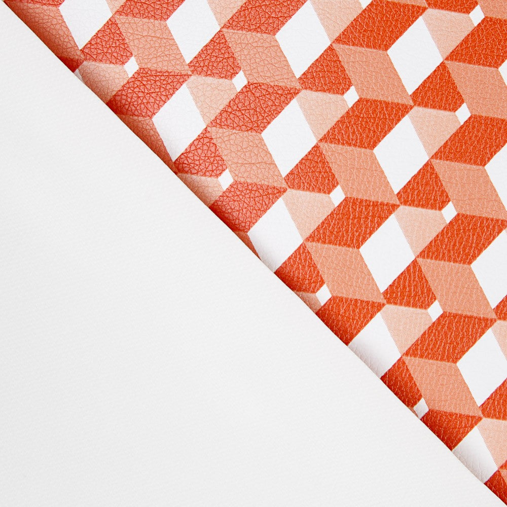 Couro Sintético 3D Laranja - Ribes y Casals