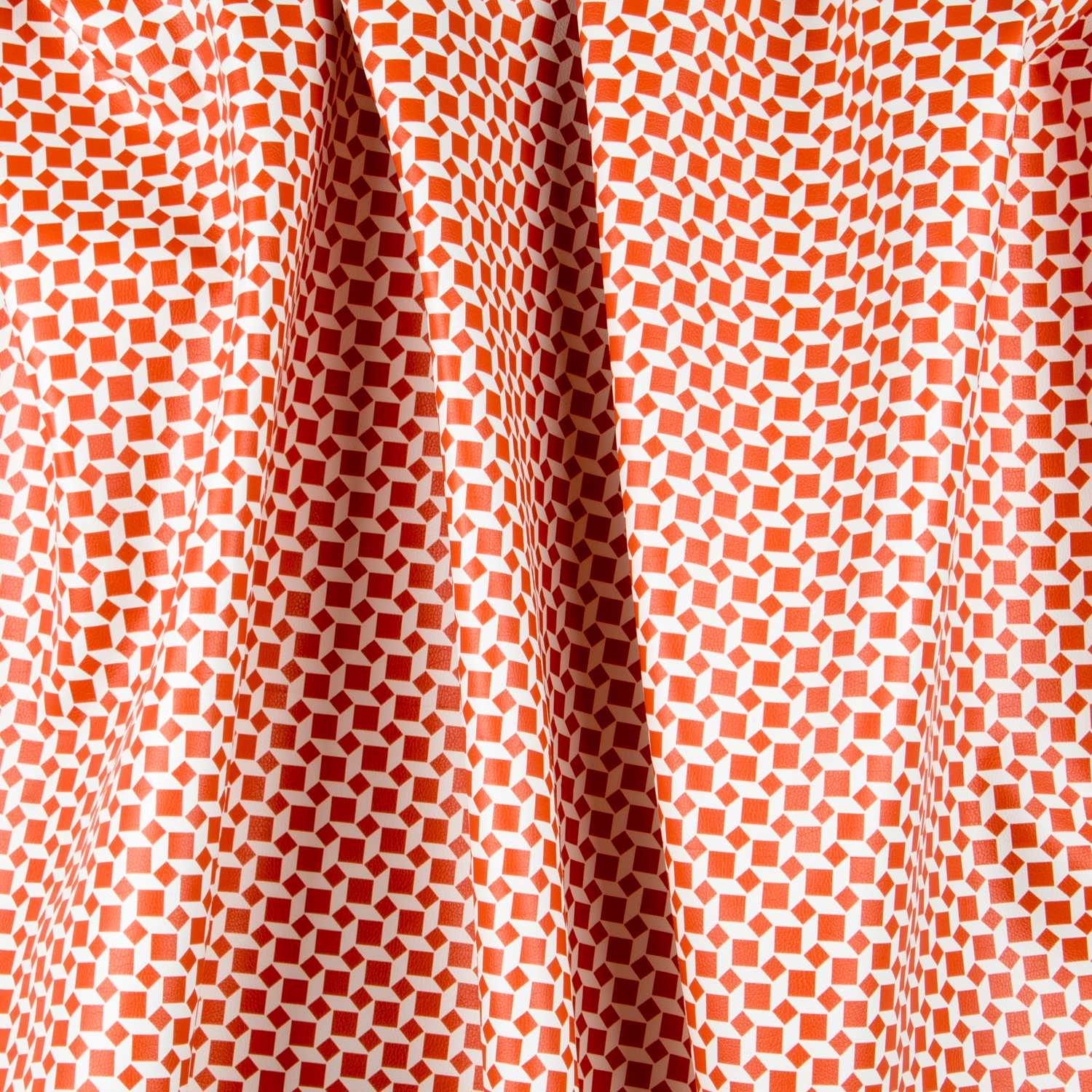 Couro Sintético Cubos Laranja - Ribes y Casals