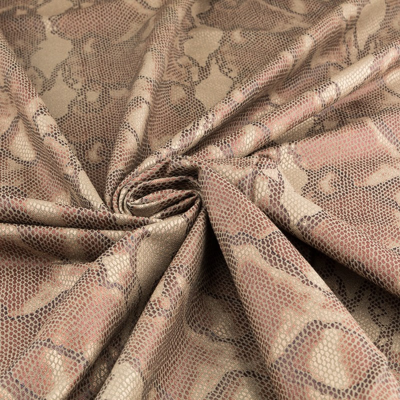 Malha Laminada Snake Caqui - Ribes y Casals