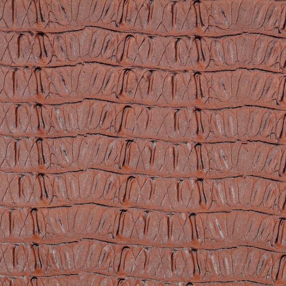 Couro Sintético Crocodilo Castanho - Ribes y Casals