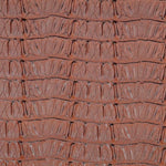 Couro Sintético Crocodilo Castanho - Ribes y Casals