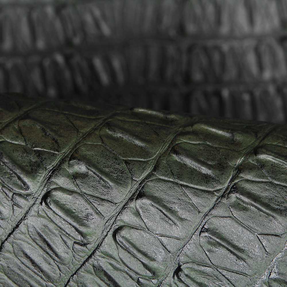 Couro Sintético Crocodilo Verde - Ribes y Casals