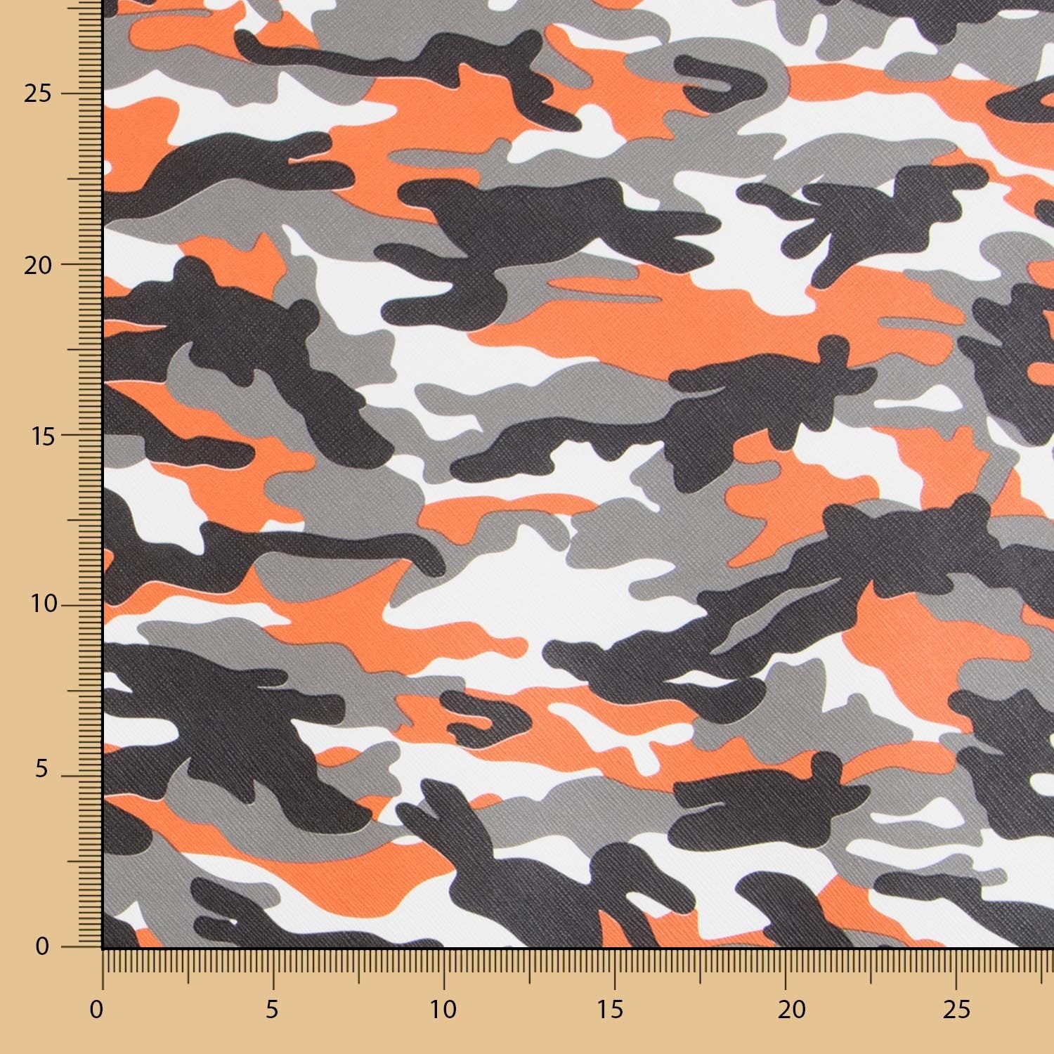 Couro Sintético Estofamento Militar Laranja - Ribes y Casals
