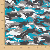 Couro Sintético Estofamento Militar Turquesa - Ribes y Casals