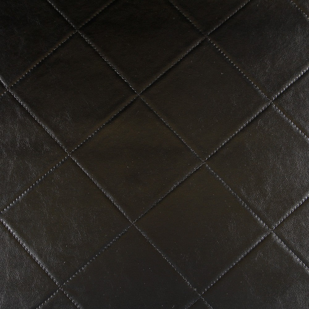 Couro para Estofados Losangos Preto - Ribes y Casals
