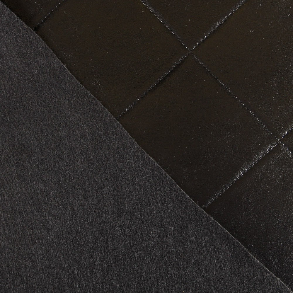 Couro para Estofados Losangos Preto - Ribes y Casals