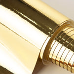 Couro Sintético Laminado Efeito Espelhado Dourado - Ribes y Casals