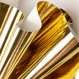 Couro Sintético Laminado Efeito Espelhado Dourado - Ribes y Casals