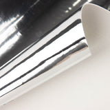 Couro Sintético Laminado Efeito Espelhado Prateado - Ribes y Casals