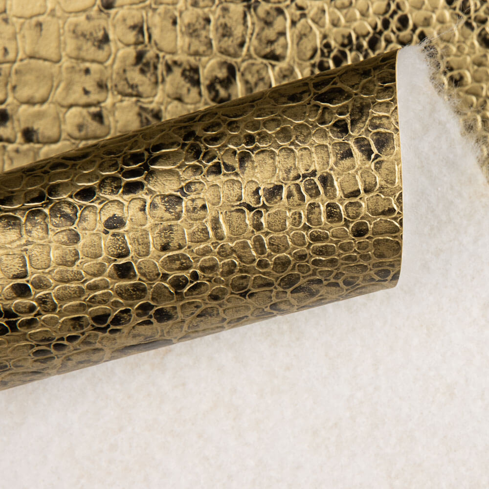 Couro Sintético Snake Ouro - Ribes y Casals