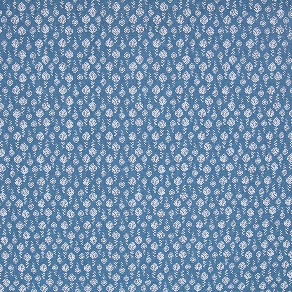 Popeline Alcalchofra Azul Denim - Ribes y Casals