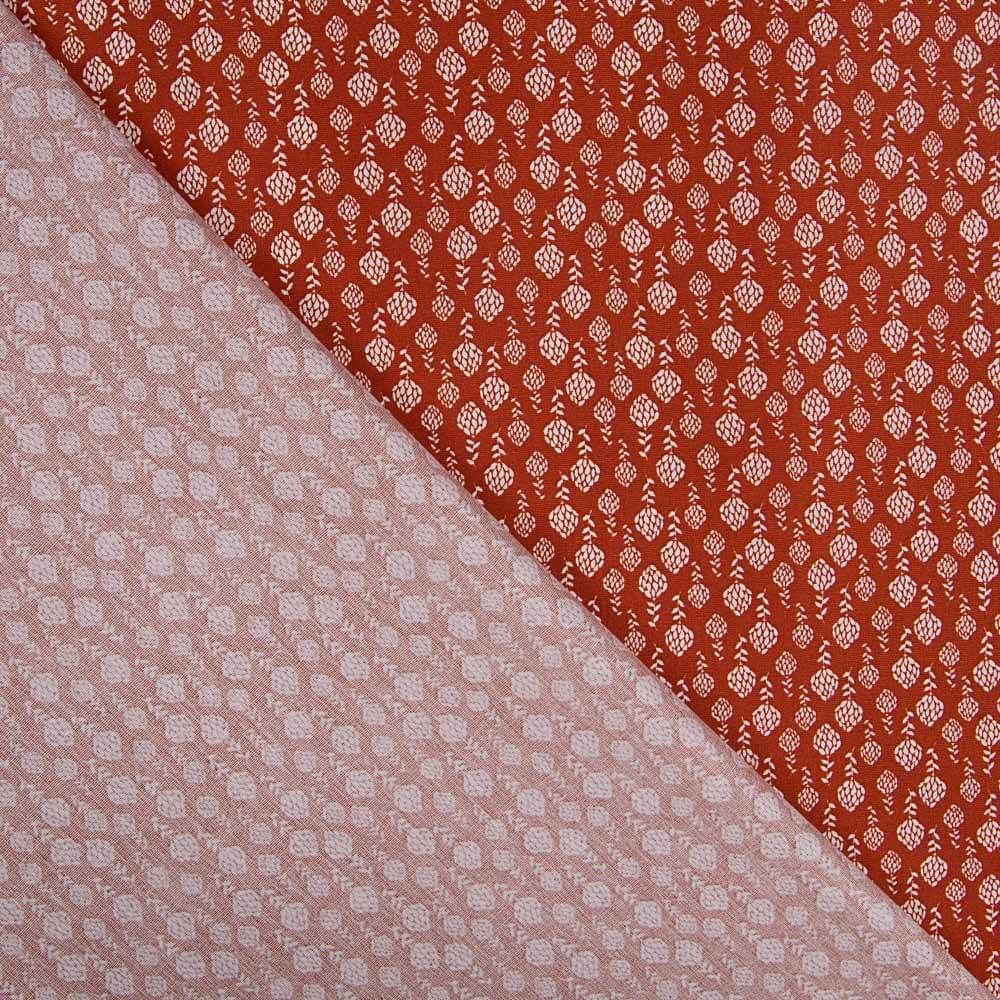 Popeline Alcachofra Laranja - Ribes y Casals