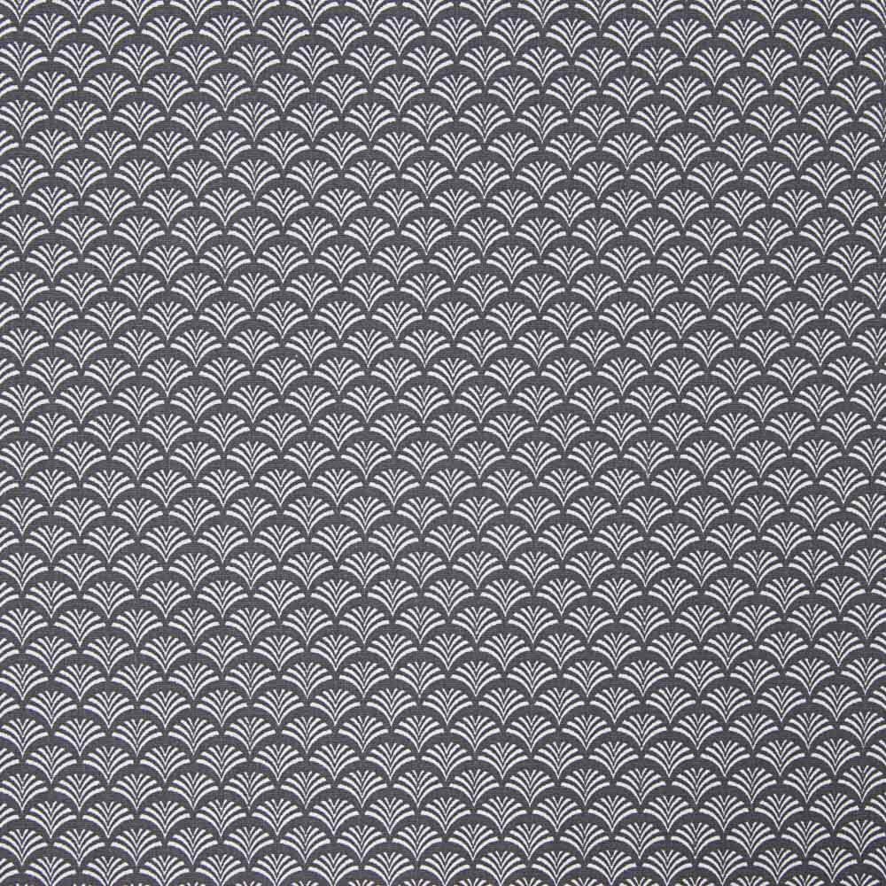 Popeline de Algodão Leque Cinza - Ribes y Casals