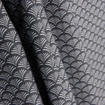 Popeline de Algodão Leque Cinza - Ribes y Casals