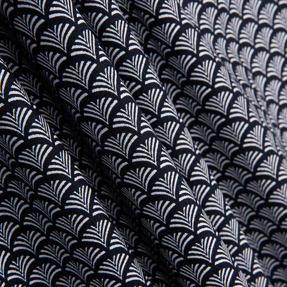 Popeline de Algodão Leque Marinho - Ribes y Casals