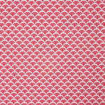 Popeline de Algodão Leque Vermelho - Ribes y Casals