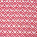 Popeline de Algodão Leque Vermelho - Ribes y Casals