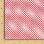 Popeline de Algodão Leque Vermelho - Ribes y Casals