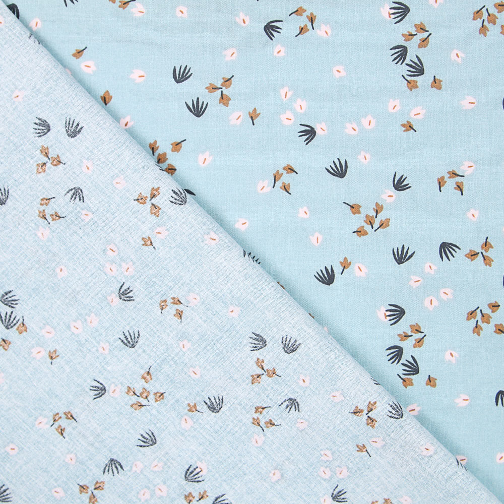 Popeline Algodão Bosque Verde Sálvia - Ribes y Casals