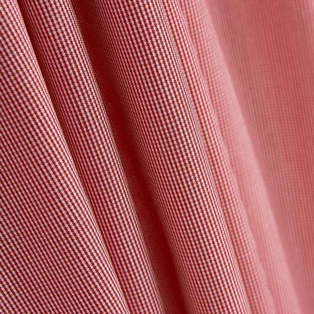 Popline Algodão Camisaria Mini Listras Vermelho - Ribes y Casals