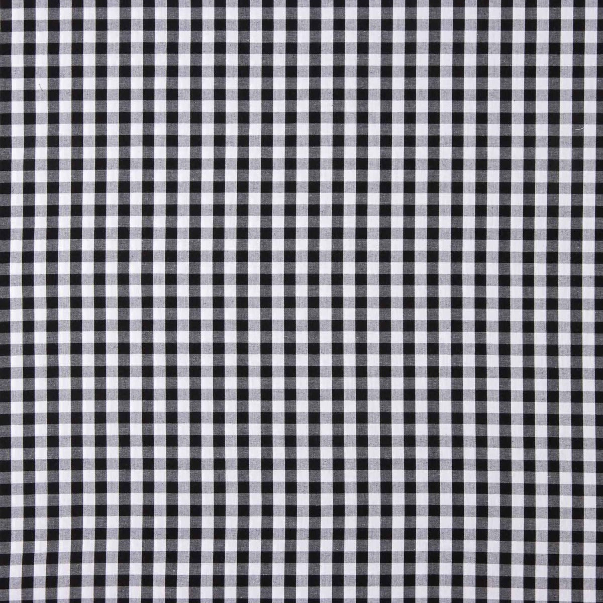 Popeline De Algodão Xadrez Maxi Preto - Ribes y Casals