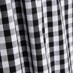 Popeline De Algodão Xadrez Maxi Preto - Ribes y Casals