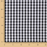 Popeline De Algodão Xadrez Maxi Preto - Ribes y Casals